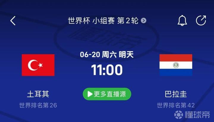 世界杯激战：土耳其对阵巴拉圭，抢分之战即将上演