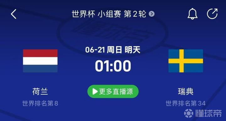 世界杯焦点战：荷兰与瑞典展开激战，谁能率先出线？