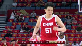 中国男篮杭州热身赛力克荷兰，廖三宁21分率队两连胜