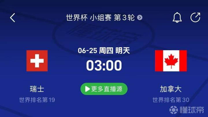 瑞士迎战加拿大：首发阵容揭晓，关键战在即