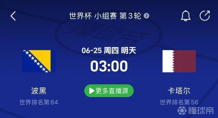 世界杯激战在即：波黑对决卡塔尔，关键一战红牌停赛影响几何