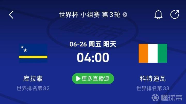 库拉索对阵科特迪瓦：科特迪瓦一球定江山，库拉索出线希望渺茫