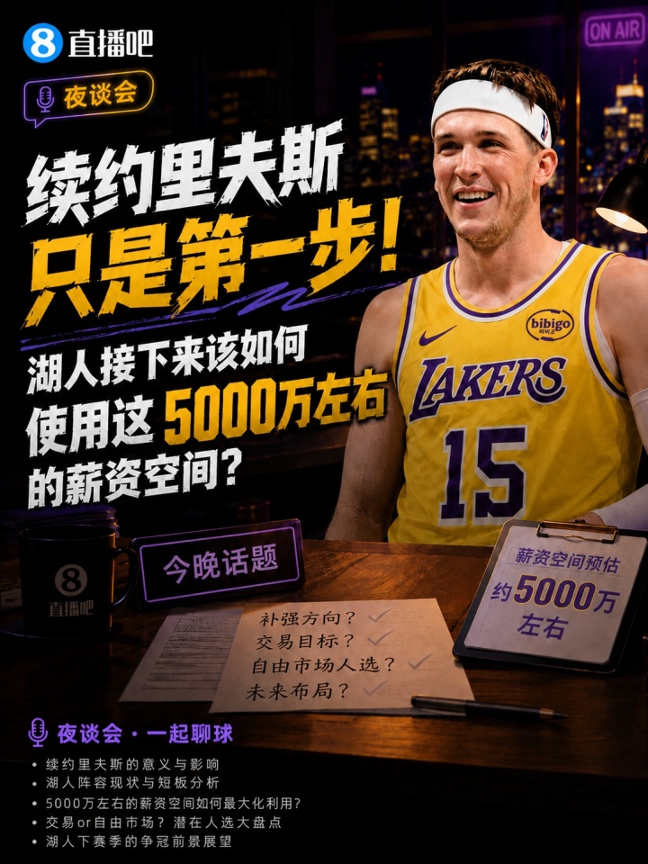 里夫斯续约后，湖人面临5000万薪资空间挑战：如何布局？