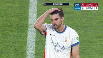 止3轮不胜！山东泰山5-1辽宁铁人暂升第四 泽卡2射1传瓦科双响