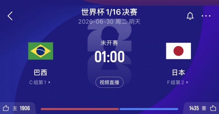 巴西与日本世界杯16强对决：巴西总身价远超日本，两队平均年龄有差异