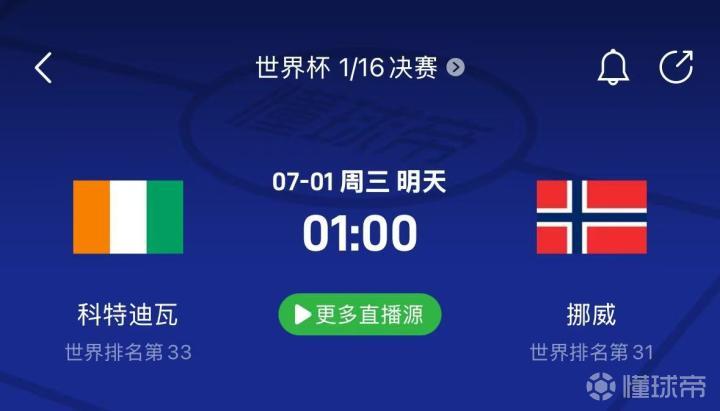 科特迪瓦vs挪威赛事前瞻：两队重返世界杯；胜负取决于锋线