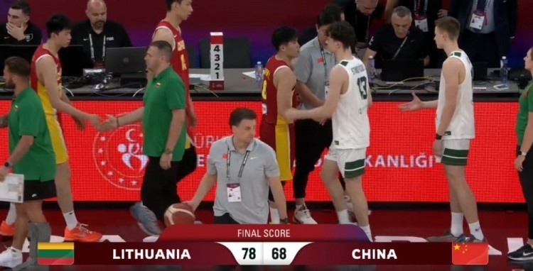 中国U17男篮世界杯小组赛不敌立陶宛，远投火力受挫
