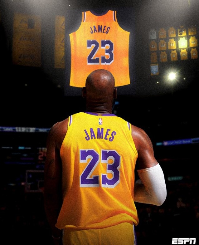 湖人传奇：詹姆斯球衣退役已成定局，ESPN确认未来路在何方