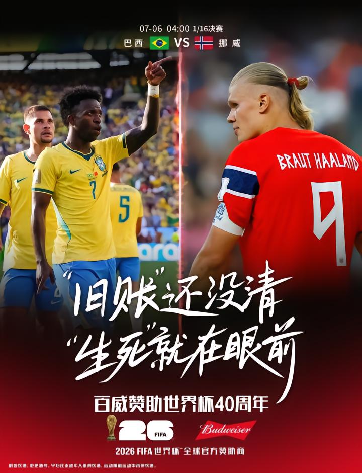 跨越时代的足球经典对决：巴西挪威八强门票之争即将上演