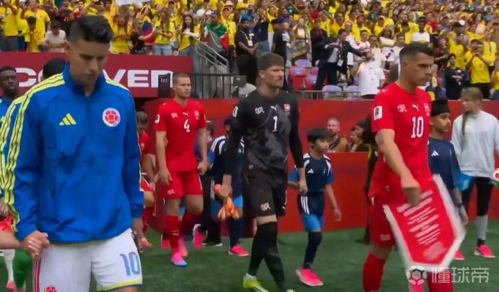 世界杯1/8决赛战报：瑞士与哥伦比亚0-0互交白卷，普埃尔塔、法比安-里德制造威胁