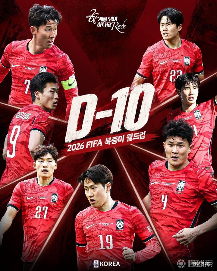 韩国世界杯大名单号码：孙兴慜7号，曹圭成9号，李刚仁19号