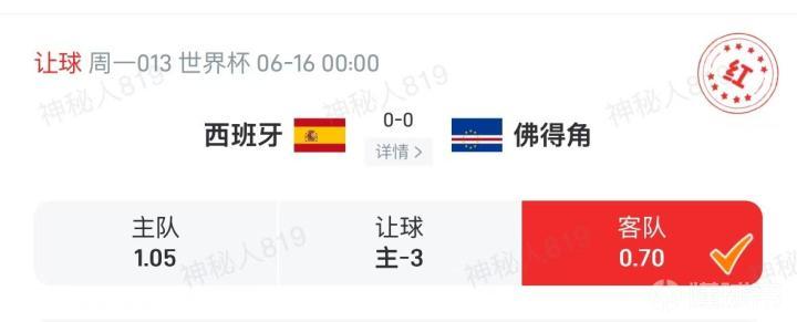近期15中14+9连红！红单专家黑马：佛得角守住底线，意料之中