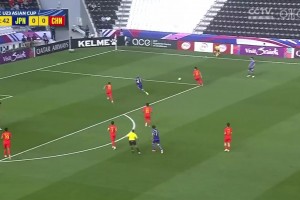 开门黑！国奥0-1十人日本 谢文能失单刀 门将于金永替补客串前锋